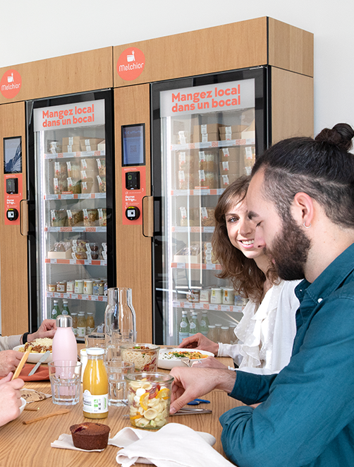 frigo melchior dans un espace de restauration d entreprise